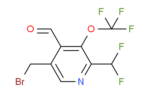 5-(Bromomethyl)-2-(difluoromethyl)-3-(trifluoromethoxy)pyridine-4-carboxaldehyde
