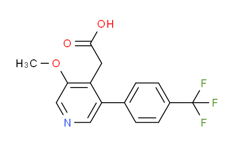 3-Methoxy-5-(4-(trifluoromethyl)phenyl)pyridine-4-acetic acid