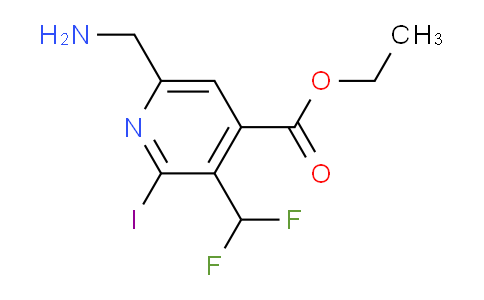 AM36790 | 1807138-91-5 | Ethyl 6-(aminomethyl)-3-(difluoromethyl)-2-iodopyridine-4-carboxylate