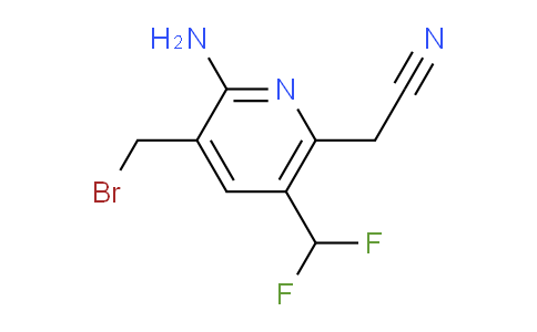 AM36818 | 1805234-14-3 | 2-Amino-3-(bromomethyl)-5-(difluoromethyl)pyridine-6-acetonitrile