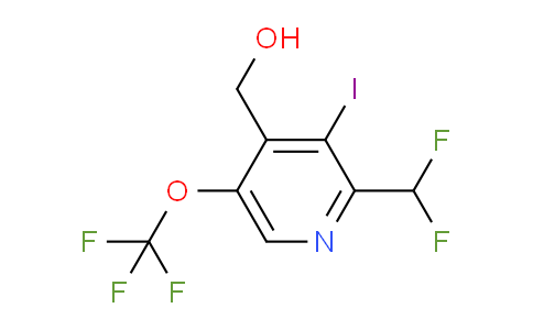 2-(Difluoromethyl)-3-iodo-5-(trifluoromethoxy)pyridine-4-methanol