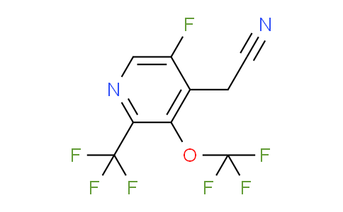 5-Fluoro-3-(trifluoromethoxy)-2-(trifluoromethyl)pyridine-4-acetonitrile