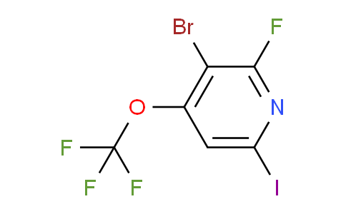 3-Bromo-2-fluoro-6-iodo-4-(trifluoromethoxy)pyridine