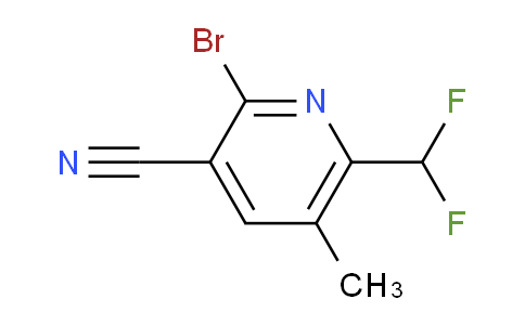 2-Bromo-3-cyano-6-(difluoromethyl)-5-methylpyridine