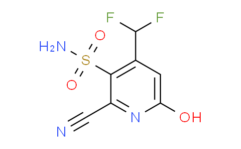 2-Cyano-4-(difluoromethyl)-6-hydroxypyridine-3-sulfonamide