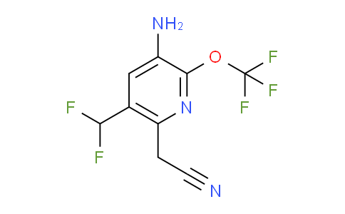 AM37041 | 1803950-60-8 | 3-Amino-5-(difluoromethyl)-2-(trifluoromethoxy)pyridine-6-acetonitrile