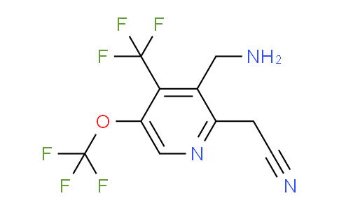 AM37049 | 1806166-90-4 | 3-(Aminomethyl)-5-(trifluoromethoxy)-4-(trifluoromethyl)pyridine-2-acetonitrile