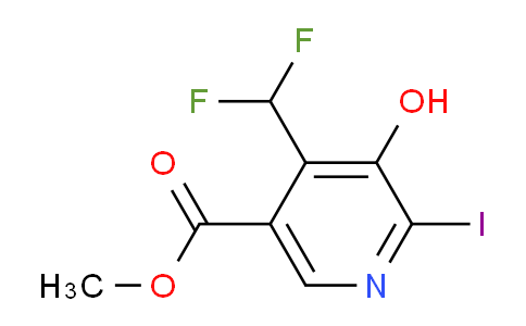 AM37056 | 1805606-37-4 | Methyl 4-(difluoromethyl)-3-hydroxy-2-iodopyridine-5-carboxylate