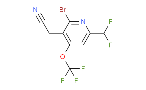 AM37067 | 1803639-77-1 | 2-Bromo-6-(difluoromethyl)-4-(trifluoromethoxy)pyridine-3-acetonitrile