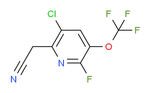 5-Chloro-2-fluoro-3-(trifluoromethoxy)pyridine-6-acetonitrile