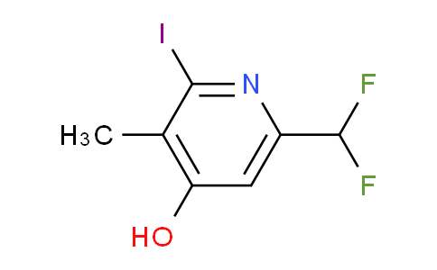 6-(Difluoromethyl)-4-hydroxy-2-iodo-3-methylpyridine