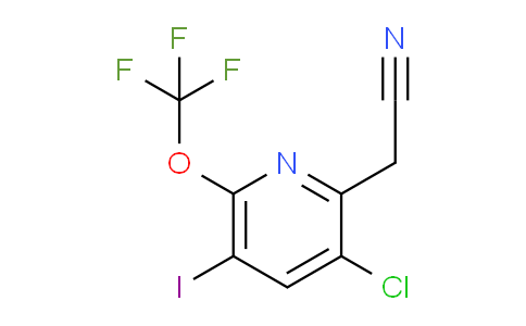 3-Chloro-5-iodo-6-(trifluoromethoxy)pyridine-2-acetonitrile