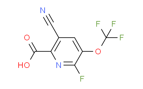 AM37110 | 1804687-47-5 | 5-Cyano-2-fluoro-3-(trifluoromethoxy)pyridine-6-carboxylic acid