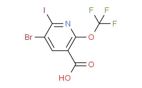 3-Bromo-2-iodo-6-(trifluoromethoxy)pyridine-5-carboxylic acid