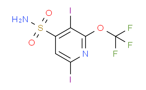 3,6-Diiodo-2-(trifluoromethoxy)pyridine-4-sulfonamide
