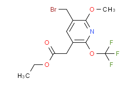 AM37141 | 1806749-27-8 | Ethyl 3-(bromomethyl)-2-methoxy-6-(trifluoromethoxy)pyridine-5-acetate