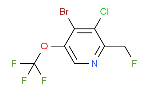 4-Bromo-3-chloro-2-(fluoromethyl)-5-(trifluoromethoxy)pyridine