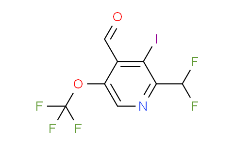 2-(Difluoromethyl)-3-iodo-5-(trifluoromethoxy)pyridine-4-carboxaldehyde