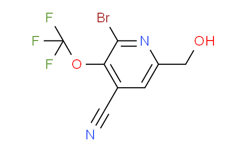 2-Bromo-4-cyano-3-(trifluoromethoxy)pyridine-6-methanol