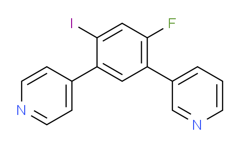 3-(2-Fluoro-4-iodo-5-(pyridin-4-yl)phenyl)pyridine