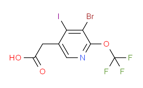 3-Bromo-4-iodo-2-(trifluoromethoxy)pyridine-5-acetic acid