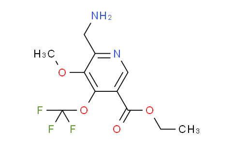 AM37266 | 1804355-42-7 | Ethyl 2-(aminomethyl)-3-methoxy-4-(trifluoromethoxy)pyridine-5-carboxylate