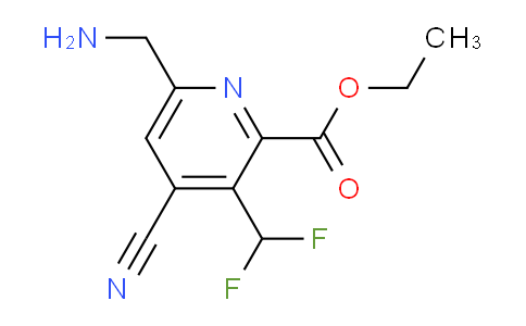 AM37267 | 1806959-10-3 | Ethyl 6-(aminomethyl)-4-cyano-3-(difluoromethyl)pyridine-2-carboxylate