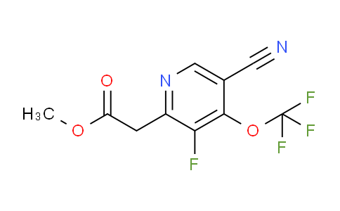 Methyl 5-cyano-3-fluoro-4-(trifluoromethoxy)pyridine-2-acetate