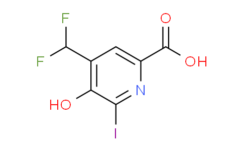 AM37433 | 1807106-89-3 | 4-(Difluoromethyl)-3-hydroxy-2-iodopyridine-6-carboxylic acid