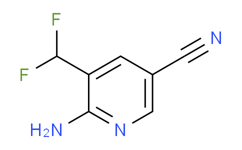 2-Amino-5-cyano-3-(difluoromethyl)pyridine