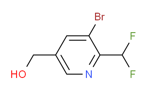 3-Bromo-2-(difluoromethyl)pyridine-5-methanol
