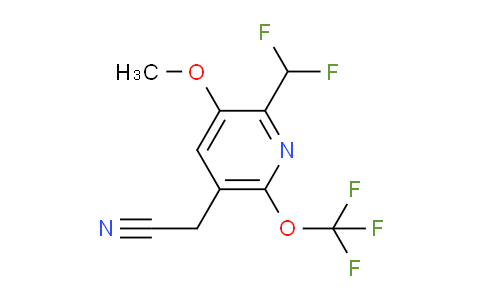 AM37480 | 1806175-05-2 | 2-(Difluoromethyl)-3-methoxy-6-(trifluoromethoxy)pyridine-5-acetonitrile