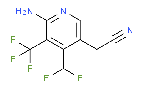 AM37531 | 1805381-41-2 | 2-Amino-4-(difluoromethyl)-3-(trifluoromethyl)pyridine-5-acetonitrile