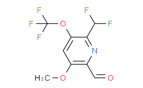 AM37565 | 1804953-21-6 | 2-(Difluoromethyl)-5-methoxy-3-(trifluoromethoxy)pyridine-6-carboxaldehyde