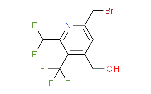 6-(Bromomethyl)-2-(difluoromethyl)-3-(trifluoromethyl)pyridine-4-methanol