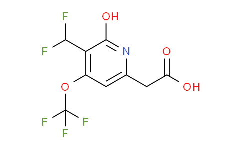 3-(Difluoromethyl)-2-hydroxy-4-(trifluoromethoxy)pyridine-6-acetic acid