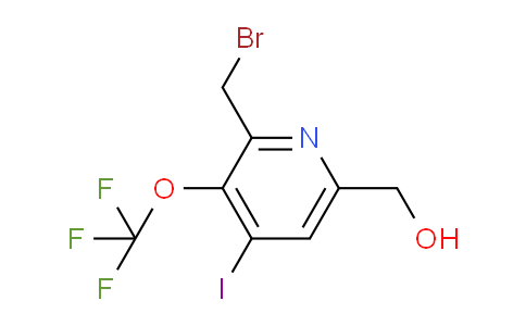 2-(Bromomethyl)-4-iodo-3-(trifluoromethoxy)pyridine-6-methanol