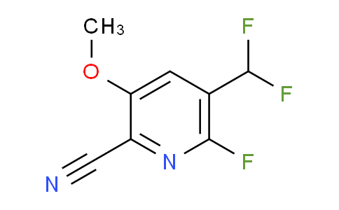 2-Cyano-5-(difluoromethyl)-6-fluoro-3-methoxypyridine