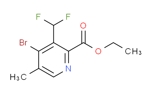 Ethyl 4-bromo-3-(difluoromethyl)-5-methylpyridine-2-carboxylate