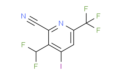 2-Cyano-3-(difluoromethyl)-4-iodo-6-(trifluoromethyl)pyridine
