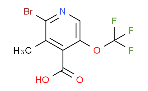 2-Bromo-3-methyl-5-(trifluoromethoxy)pyridine-4-carboxylic acid