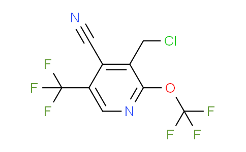 3-(Chloromethyl)-4-cyano-2-(trifluoromethoxy)-5-(trifluoromethyl)pyridine