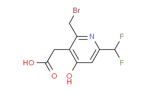 2-(Bromomethyl)-6-(difluoromethyl)-4-hydroxypyridine-3-acetic acid