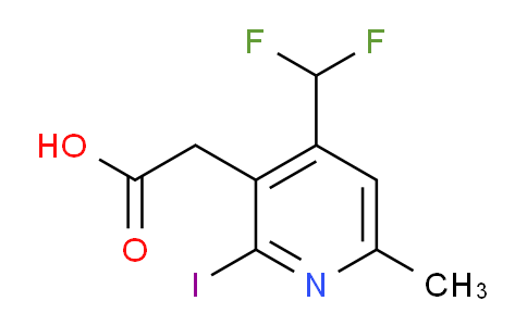 4-(Difluoromethyl)-2-iodo-6-methylpyridine-3-acetic acid