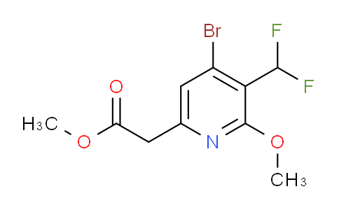 Methyl 4-bromo-3-(difluoromethyl)-2-methoxypyridine-6-acetate