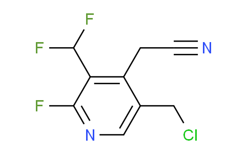 5-(Chloromethyl)-3-(difluoromethyl)-2-fluoropyridine-4-acetonitrile