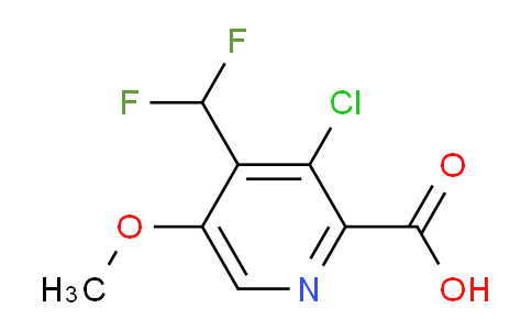 3-Chloro-4-(difluoromethyl)-5-methoxypyridine-2-carboxylic acid