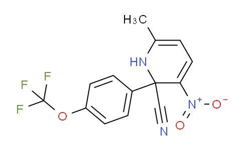 AM37684 | 1261658-76-7 | 6-Methyl-2-Cyano-3-nitro-2-(4-(trifluoromethoxy)phenyl)pyridine