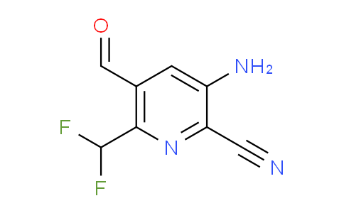 3-Amino-2-cyano-6-(difluoromethyl)pyridine-5-carboxaldehyde