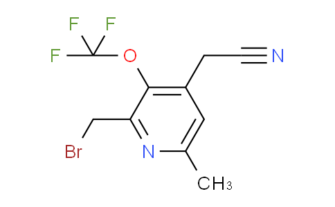 2-(Bromomethyl)-6-methyl-3-(trifluoromethoxy)pyridine-4-acetonitrile